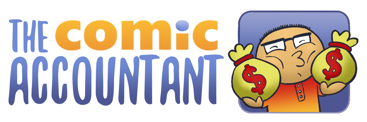 Comic Accountant Logo