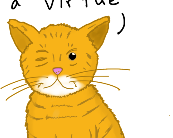 Guyfur the one-eyed ginger cat says: Being RICH should not be seen as a virtue