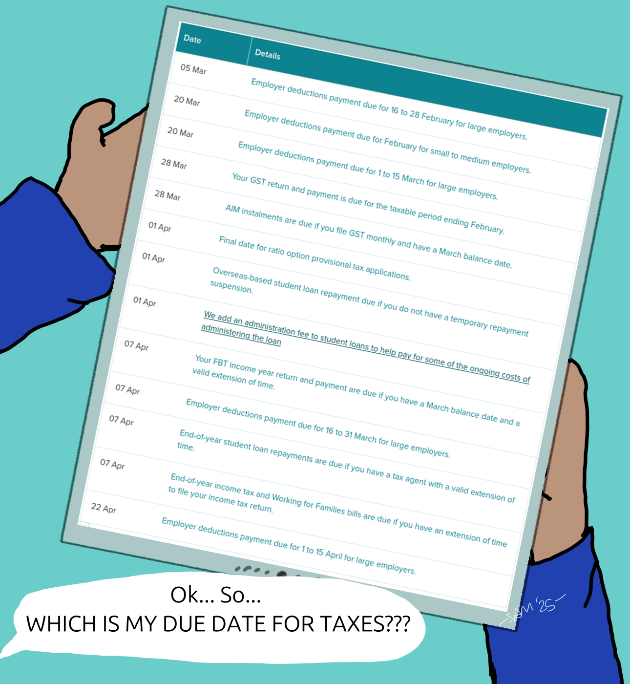 When are my taxes due in NZ? - The Comic Accountant